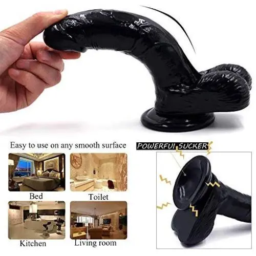 WYSXQ Huge Dicks Black Realistic Dillo Suction Cup Xiangqinxiangai WYSXQ Huge Dicks Black Realistic Dillo Suction Cup Xiangqinxiangai