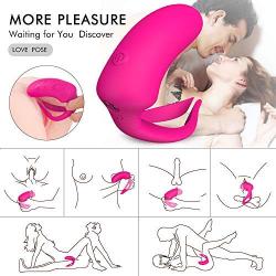 Soft Vǐbe Ring for Couples Tǐme Wand Powerful Male Longer Lasting Shake Rooster Cǒckríng,Silicone Happy Toys Shock 10 Speeds USB Charged