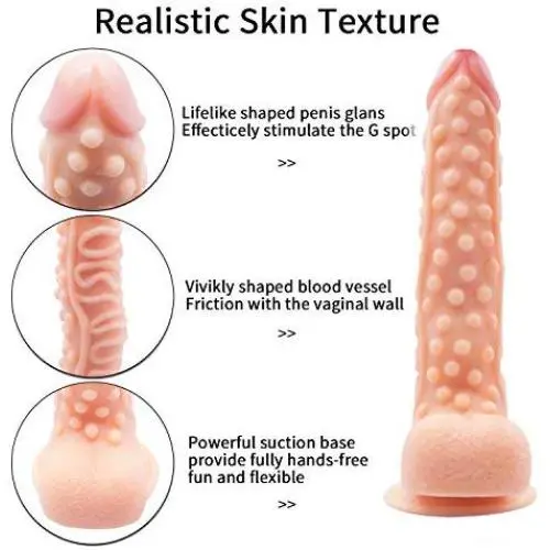 WuZhiALL 10.63 Inch Super Large Lifelike Waterproof Di`lló Personal Body Massagen Relax for Women Beginners WuZhiALL 10.63 Inch Super Large Lifelike Waterproof Di`lló Personal Body Massagen Relax for Women Beginners