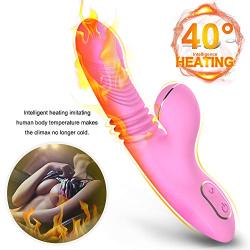 Unique Relaxation 7 Sucking Toys, Waterproof Handheld Wand Massager with Heating, Medical Silicone,USB Rechargeable