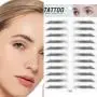 DKAF 2 Pcs 3D Hair-Like Authentic Eyebrows, Waterproof Imitation Ecological Natural Tattoo Eyebrow Stickers, Grooming Shaping Brow Shaper Makeup Eyebrow Transfer-E11