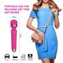 Vibrator, Nalone G-spot Rabbit Wand Massager Cordless - 7 Speeds - Rechargeable & Waterproof - Body Safe Silicone Vibrating Dildo Sex Toy for Women with Extra Head Sleeve (Pink)