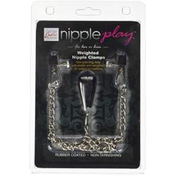 California Exotic Novelties Nipple Clamps, Weighted