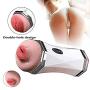 Great for Beginners Adullt Toys Pleasure, USB Male Sucker Sucking Oral Tongue Licking Deep Throat Dual Motors
