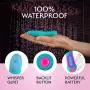 Ultra Bullet Personal Sex Toy Masturbation Device for Women Built-in Function Waterproof Bodysafe Clitoral and Body Massager with 20 Vibration Modes Body Safe Silicone Waterproof (Aqua)