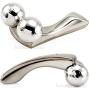 KoreaTrends 3D Roller Face Massager, Body Face Massager, (Silver)