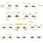 16 Sheets Face Tattoo Sticker, Freckle Sticker, Face Metallic Temporary Tattoo Water Transfer Tattoo for Professional Make up Dancer Costume Parties