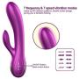 Portable Computer Force LED Vibrator 7 Speed Waterproof Design USB Cable Rechargeable for Bedroom,Bathroom,Patio,Gate,Yard,Parties