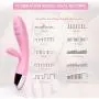 Vibrator, BOFAN G Spot Rabbit Vibrators Adult Sex Toys for Women, Clitoris Vagina Stimulators, Waterproof Rechargeable Dildo Vibrators with Dual Motors, 10 Vibration Modes (Pink)