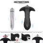 PHANXY 3 in 1 Vibrating Anal Butt Plug Kit with 7 Speed Bullet Vibrator Premium Anal Plug Trainer Kit Anal Sex Toy for Men Or Women Solo and Couple Fun