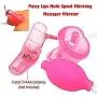 NINEGA Multi Speed Vibrating Oral Juicy Clit Pussy Lips Bullet with Suction Cup Pump Vibrate Toy for Women Pink NINEGA Multi Speed Vibrating Oral Juicy Clit Pussy Lips Bullet with Suction Cup Pump Vibrate Toy for Women Pink