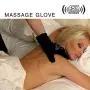 Fukuoku Black Left Hand Five Finger Vibrating Massage Glove - (fits Medium To Large Hand)