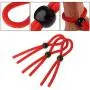 Dayloveme 3pcs Adjustable Co Ckring Set for Sex for Men, One Ring Loops Red Dayloveme 3pcs Adjustable Co Ckring Set for Sex for Men, One Ring Loops Red