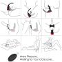 PHANXY® 3 In 1 Remote Controlled Vibrating Prostate Massager/Vibrator with Cock Ring and Ball Loop 9 Speeds G Spot Vibrator Waterproof Anal Sex Toy for Men Women and Couples