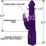 Rabbit Pearl Dual Action Vibe 9.5 Inch Purple