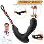 Vibrating Prostate Massager, Enlove, Anal Vibrator with Penis Ring and Dual Motor, 10 Vibrations Anal Sex Toy Anal Plug with Remote Control for Male Men and Couples