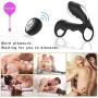 Zeezm Lovely and Fascinating Cǒckríng Double Rìng Vîb-Rát-Ing Stable Quality GoudatSHIRT USB Rechargeable DelayVîb-Rát-Or Delay Pattern Clít-ôrial Stímulator Fine Men Couples Lightweight