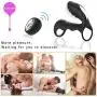 Zeezm Lovely and Fascinating Cǒckríng Double Rìng Vîb-Rát-Ing Stable Quality GoudatSHIRT USB Rechargeable DelayVîb-Rát-Or Delay Pattern Clít-ôrial Stímulator Fine Men Couples Lightweight