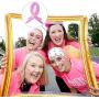 60 pcs Pink Ribbon Breast Cancer Awareness Glitter Tattoo Sticker Foundation/Event/Walk/Run