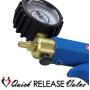 LeLuv Maxi Blue Plus Rubberized Vacuum Gauge Penis Pump Bundle with Premium Silicone Hose and Black TPR Seal 9 inch x 2 inch Cylinder