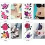 25 Sheets Tiny Beauty Flower Body Makeup Art Temporary Waterproof Tattoo Sticker for Women Men