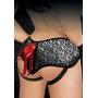SPORTSHEETS - Plus Size Lace Corsette Strap-On (Grey)