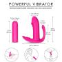 Wearable Vibrator G-Spot and Clitoris Stimulator, Rechargeable Remote Control 9-Speed Masturbation Dildo Toys for Adult, Invisible Vibrating Wand Silicone Vagina Anus Massager for Women Couples (Pink)