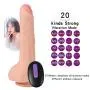 Bibida 8.26 inch penǐs Lifelike Thrusting Vibrating Multifunction Dîldɔ with Strong Suction Cup and Rotating Device for Beginners Bibida 8.26 inch penǐs Lifelike Thrusting Vibrating Multifunction Dîldɔ with Strong Suction Cup and Rotating Device for Beginners