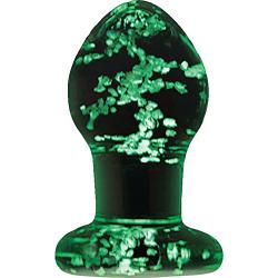 NS Novelties Firefly Glass Plug Medium, Clear, Clear