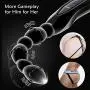 Vibrating Anal Beads Anal Vibrator Prostate Massager Butt Plug Flexible Silicone 10 Vibration Modes Anal Stimulator Sex Toy Rechargeable Waterproof Bullet Vibrator for Men Women and Couples Vibrating Anal Beads Anal Vibrator Prostate Massager Butt Plug Flexible Silicone 10 Vibration Modes Anal Stimulator Sex Toy Rechargeable Waterproof Bullet Vibrator for Men Women and Couples