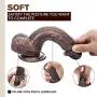 Realistic Brown Dildo with Suction Cup, Fovel Dual Density Liquid Silicone Adult Toys for G-Spot Anal 8.3 Inch Premium Penis Dong, Sex Toy for Female & Male Masturbation Realistic Brown Dildo with Suction Cup, Fovel Dual Density Liquid Silicone Adult Toys for G-Spot Anal 8.3 Inch Premium Penis Dong, Sex Toy for Female & Male Masturbation
