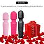 Personal hot Waterproof Useful Magic Massager with 20 Wand Vibration Modes Powerful Maximum Speed 7200RPM Soft Material Cordless Quiet for Muscle Aches Handheld & Sports Recovery - Black Travel Gift