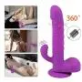 G spot Dildo Vibrator for Women Clitoral & Anal Stimulation, Vibrating Rabbit Dildo Vibrators with Remote Controller-Sex Toy Rotating Wireless Vibrator Sex Machine for Women or Couples