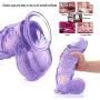 Qbyoop Lifelike Soft-Ďîldɔ,Massagers 9.8 Inch Huge Personal Massage Wand for Women Real Feel (Color : Purple)
