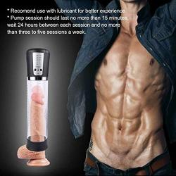 JS-YQX Male Peňňis Enlargement Pump Begginer Bigger Powered Vaccum Training Enhancer Grear Gifts for Couple