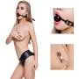 UTIMI Ball Gag Silicone with Nipple Clamps, Lock & Key Included UTIMI Ball Gag Silicone with Nipple Clamps, Lock & Key Included