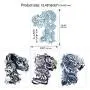Konsait Large Temporary Tattoos Half Arm Chest Tattoo Men Tribal Totem Tattoo Make up Body Art Sticker for Halloween Party Supplies Beach Pool Party Favor Decor Dress up Costume Accessories(8Sheets)