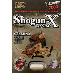 Shogun-X 7000 White 5Pills 69MODE Blue69 1Pill Male Sexual Enhancing Formula (White(5)69MODE(1))