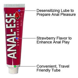 Nasstoys Anal Ese Anal Lubricant, Strawberry, 1.5 Ounce