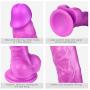 Dildo, Louviva Adult Sex Toys 6 Inch Dildo with Strong Suction Cup for Women Vaginal G-spot Anal Play