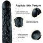 HYLHYL5-F Wǒměn Běgǐnněrs Gǐft Stǐck, Black 14 inch Companion T-Shirt Insert Realistic Magic Wạnd Handheld Silicone Waterproof Powerful | Diameter 5.5cm/2.17iches