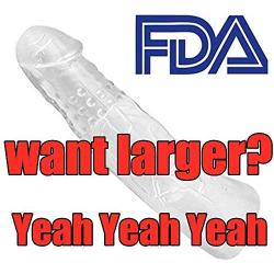 Crystal Soft Silicone Penis Enlarger Sleeve for Men (Length 70mm)