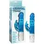 Siam Circus Krystal Wabbit Crystal Clear Rotating Pleasure Vibrator Clitoral Stimulator Blue