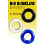 Donut by BIG DINGELING, cockring and penisring, Stretchy TPR Material, 3pcs