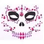 Day of Dead 4 Sets Halloween Skull Face Jewels Tattoo Stickers