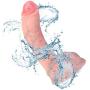 Hyper Realistic Ultra-soft silicone Dildo Lifelike Vein Superior Penis Dual Layer Liquid Silicone Bendable Penis with Suction Cup Adult Sex Massage Masturbation Toys for Women 8.8 inch (Natural Flesh)