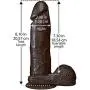 Doc Johnson The Realistic Cock with Removable Suction Cup - 8 Inch - F-Machine and Harness Compatible Dildo - Chocolate Doc Johnson The Realistic Cock with Removable Suction Cup - 8 Inch - F-Machine and Harness Compatible Dildo - Chocolate