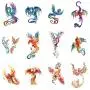 WYUEN 12 PCS Hummingbirds Temporary Tattoo Sticker for Women Men Fashion Body Art Adults Waterproof Hand Fake Tatoo 9.8X6cm (FW12-25) WYUEN 12 PCS Hummingbirds Temporary Tattoo Sticker for Women Men Fashion Body Art Adults Waterproof Hand Fake Tatoo 9.8X6cm (FW12-25)
