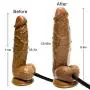 Inflatable Dildo with Suction Cup,Huge Dildo Anal Vaginal Stimulation,Testicles and Obvious Glans Female Sex Toy Create a Full Feeling Orgasms, Dong Max Insertable (Flesh Dildo) Inflatable Dildo with Suction Cup,Huge Dildo Anal Vaginal Stimulation,Testicles and Obvious Glans Female Sex Toy Create a Full Feeling Orgasms, Dong Max Insertable (Flesh Dildo)