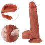 Dǐldo with Suction Cup for Women Hands Free Smooth Surfaces Real Pěnis Replica Massagěr Toyfor Both Vaginal and Anal Use